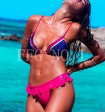 plus women bikini sets butterfly pattern printed push up biquini swimwear large sized 4 5 swimsuit bathing suit k37 J4U66