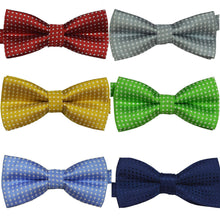 Polka Dots Kids Toddler Boys Girls Bowtie Pre Tied Bow Tie Necktie Multi-Colors J4U66