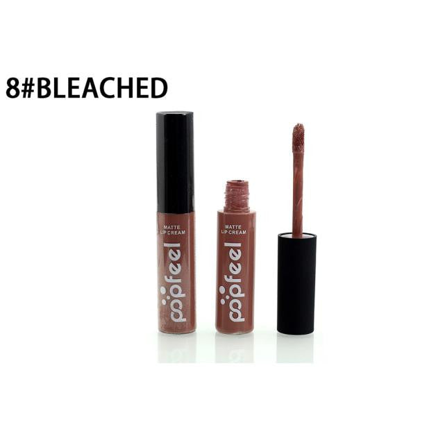 Popfeel 12 Color Liquid Matte Lipstick Set Nude Lip Gloss Cream Baby Lip Balm Lasting Professional Brand Makeup Korean Cosmetic J4U66