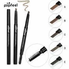 Popfeel Cosmetics Makeup Double Automatic Rotation Eyebrow Eyeliner Pencil Eye Brow Makeup Tool Natural Girl Gift J4U66