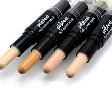 Popfeel Makeup Concealer Double-ended 2 in1 Contour Stick Contouring Highlighter Bronzer Create 3D Face Makeup Full Cover J4U66
