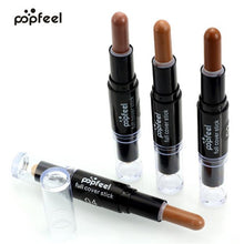 Popfeel Makeup Concealer Double-ended 2 in1 Contour Stick Contouring Highlighter Bronzer Create 3D Face Makeup Full Cover J4U66