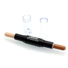 Popfeel Makeup Concealer Double-ended 2 in1 Contour Stick Contouring Highlighter Bronzer Create 3D Face Makeup Full Cover J4U66