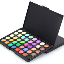 Popfeel Professional EyeShadow Palette Set 40 Colors Powder Cosmetic Set Long-lasting Shimmer/ Matte Eye Shadow + Brush Set J4U66