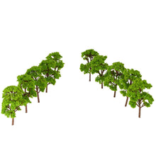 green banyan tree model 10pcs train layout garden scenery landscape tree model diorama miniatures architectural model J4U66