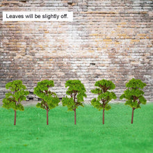 green banyan tree model 10pcs train layout garden scenery landscape tree model diorama miniatures architectural model J4U66