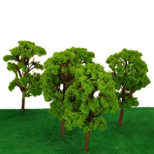 green banyan tree model 10pcs train layout garden scenery landscape tree model diorama miniatures architectural model J4U66