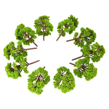 green banyan tree model 10pcs train layout garden scenery landscape tree model diorama miniatures architectural model J4U66