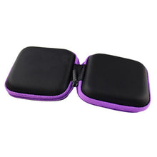 Portable Mini Round Storage Case Bag for Earphone Headphone SD TF Cards Cable Cord Wire Keys Storage  J4U66