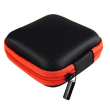 Portable Mini Round Storage Case Bag for Earphone Headphone SD TF Cards Cable Cord Wire Keys Storage  J4U66