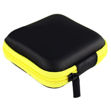 Portable Mini Round Storage Case Bag for Earphone Headphone SD TF Cards Cable Cord Wire Keys Storage  J4U66