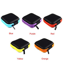 Portable Mini Round Storage Case Bag for Earphone Headphone SD TF Cards Cable Cord Wire Keys Storage  J4U66