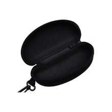 Portable Superior Zipper Eye Glasses Sunglasses Hard Case Box Portable Protector Black Universal 6.96X 2.95X2.55 inch LY6 J4U66