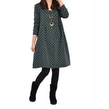 Pregnant MaternityWomen's Casual Dress Long Sleeve Dot Loose Dresses Blouse PY5 J4U66