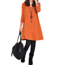 pregnant maternity womens casual dress long sleeve dot loose dresses blouse J4U66