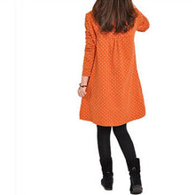 pregnant maternity womens casual dress long sleeve dot loose dresses blouse J4U66