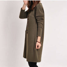 pregnant women casual v neck long sleeve maternity dress ladies blouse J4U66