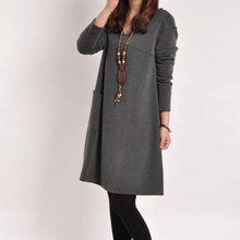 pregnant women casual v neck long sleeve maternity dress ladies blouse J4U66