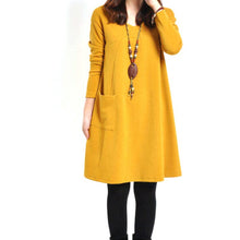 Pregnant Casual V-neck Long Sleeve Maternity Dress Ladies Blouse P1 J4U66