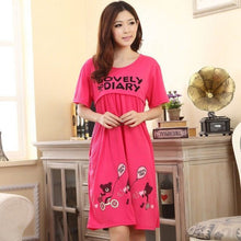 Pregnant Cute Bear Lactation Nursing Clothes Short Sleeve Maternity Dress Whole J4U66