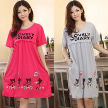 Pregnant Cute Bear Lactation Nursing Clothes Short Sleeve Maternity Dress Whole J4U66