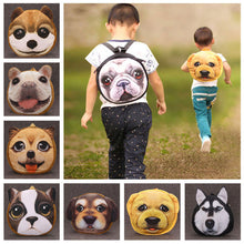 preschool kindergarten kids schoolbag cute dog 3d animal cartoon print baby boy girl backpack unisex children backbag J4U66