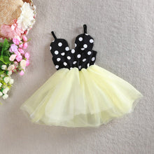 Princess Baby Girls Gauze One Piece Dress Polka Dot Braces Tutu Dress 2-6Y PY1 J4U66