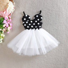 Princess Baby Girls Gauze One Piece Dress Polka Dot Braces Tutu Dress 2-6Y PY1 J4U66