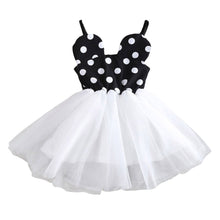 Princess Baby Girls Gauze One Piece Dress Polka Dot Braces Tutu Dress 2-6Y PY1 J4U66