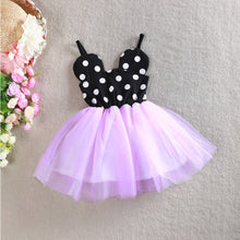Princess Baby Girls Gauze One Piece Dress Polka Dot Braces Tutu Dress 2-6Y PY1 J4U66