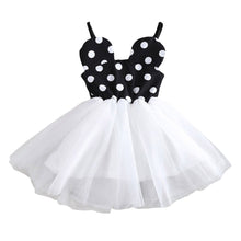 princess baby girls gauze one piece dress polka dot braces tutu dress J4U66