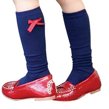 Princess Kids School Leg Warmer High Knee Socks Bow Solid Stockings For Girls New Y2 J4U66