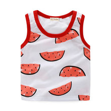 Pro Baby Boy Watermelon Printed Suit Sets Sleeveless Shirt+Shorts Kids Cartoon S Vest Clothes Set J4U66