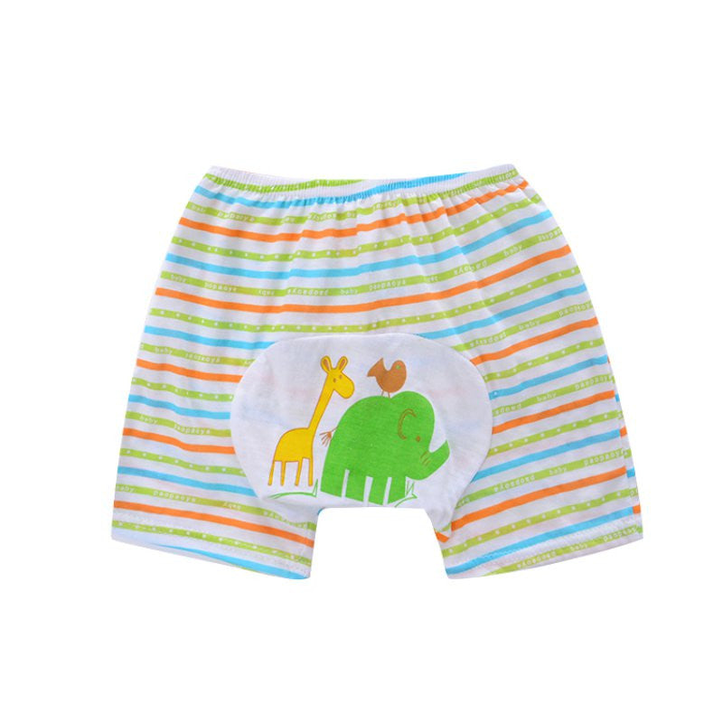 Pro Baby Pants Cartoon Print Knitted Busha PP Pants Elastic Waist Toddler Leggings Kids Clothes 1-4 Years LE2 J4U66