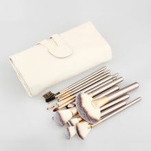 Pro Cosmetics Brushes Set Wood Material Stems Brush Horse Hair Makeup Foundation Powder Blush Eyeliner Brushe 12/18pcs PY2 J4U66