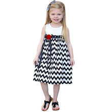 Pro Flower Kids Dress Princess Girl Dress Striped Party Costume For Girls Dresses Children Clothing LE2 J4U66