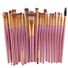 pro makeup 20pcs brush set powder foundation eyeshadow eyeliner lip make up brushes tool J4U66
