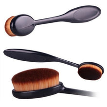 pro oval brush makeup cosmetic foundation liquid cream powder blush pigment tool J4U66