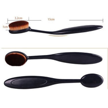 pro oval brush makeup cosmetic foundation liquid cream powder blush pigment tool J4U66