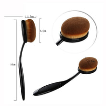 Pro Oval Large Brand Makeup Brushes Cosmetics Foundation Liquid Cream Powder Toolaquiagem J4U66
