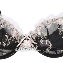 pro sexy women underwear suit push up plunge bra sets ladies lace floral embroidery lingerie bras panties J4U66