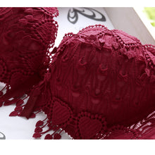Pro Women Push Up Bra Set Girl Floral Lace Underwear Set Underwire Brassiere Outfit LE2 J4U66
