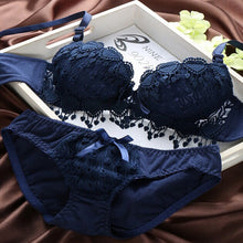 Pro Women Push Up Bra Set Girl Floral Lace Underwear Set Underwire Brassiere Outfit LE2 J4U66