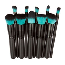 10pcss Makeup Brush Set Powder Foundation Brush Eyebrow Eyeshadow Cosmetic Tools Toiletry Kit forJFY66