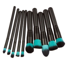 10pcss Makeup Brush Set Powder Foundation Brush Eyebrow Eyeshadow Cosmetic Tools Toiletry Kit forJFY66