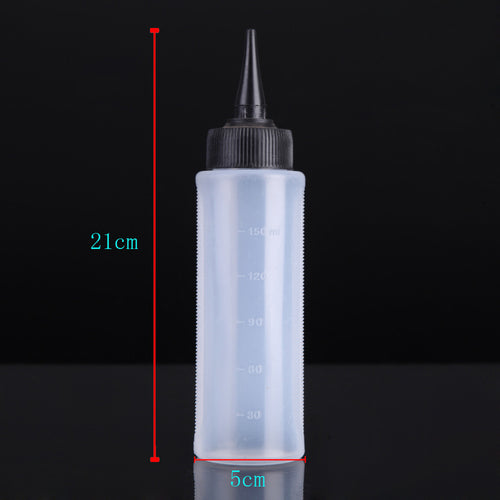 150ml plastic bottle with twist caps squeeze scale home use or salon hair dry cleaning washing pot J4U66