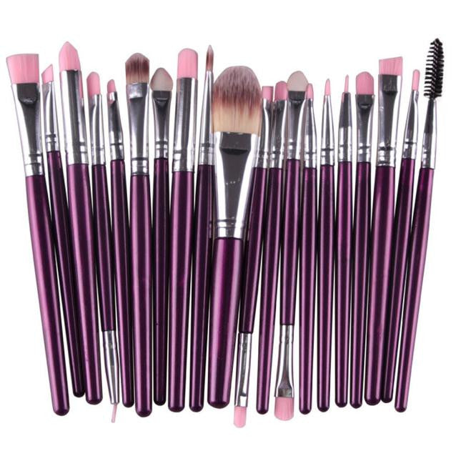 Professional 20pc Makeup Brush Set tools Make-up Toiletry Kit Brand Make Up Brush Set pincel ta de maquiagem  J4U66