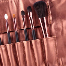 Professional 7pc Makeup Brush Set Tools Foundation Make-up Toiletry Kit Wool Brand Make Up Blush Brush Set Case 4 Colors J4U66