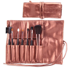 Professional 7pc Makeup Brush Set Tools Foundation Make-up Toiletry Kit Wool Brand Make Up Blush Brush Set Case 4 Colors J4U66