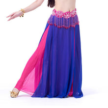 belly dance costume chiffon skirt 2 side slit skirt dress J4U66